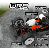 HPI WR8 3.0 1996 Ford Escort RS Cosworth 1/8 4wd Nitro Rally Car