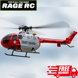 Rage RC Hero-Copter Helicopter 4-Blade RTF Coast Guard w Stability