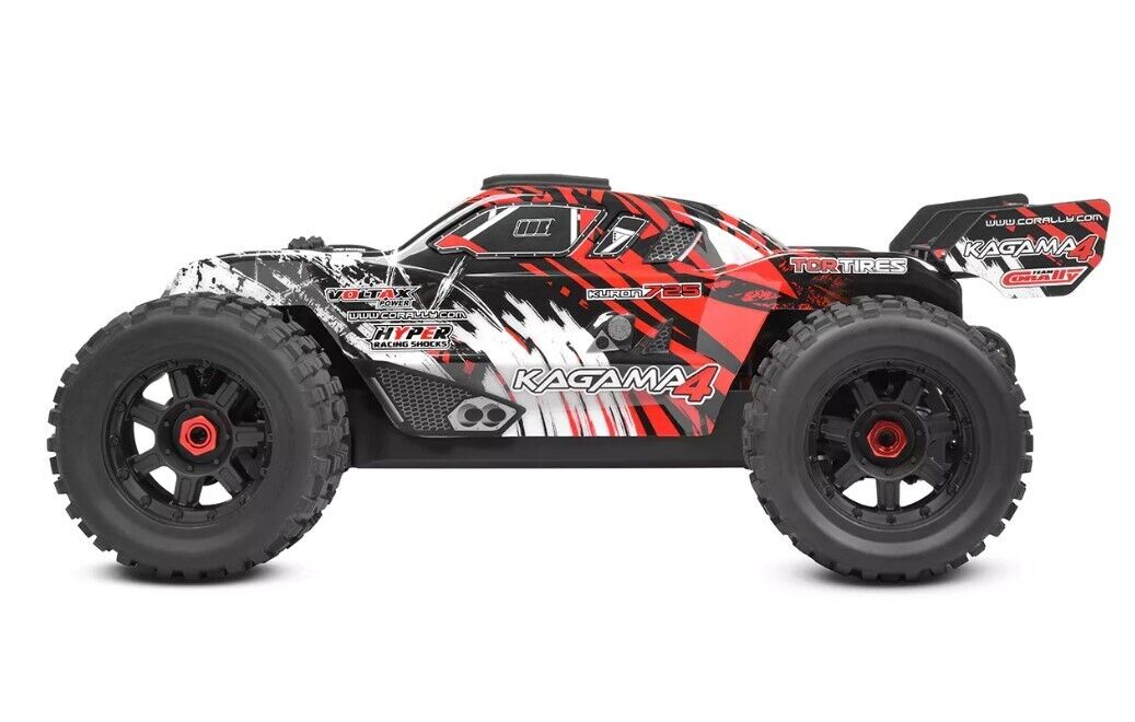 Team Corally Kagama 4 4S RC Monster Truck RTR Red 4x4 Basher Car