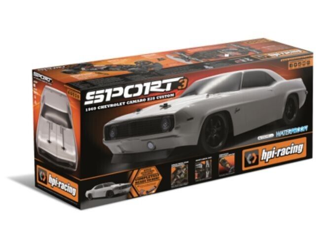 シボレー カマロ Z28 1969ラジコンボディ HPI CHEVROLET HPI RS4 Sport 3 Camaro Z28 1/10 4WD RTR - Fast Ship – Naughty Boy RC