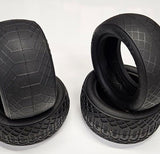Lugz RC Ghost Barz 1/10 2wd Front Buggy Tires & Inserts Indoor Clay Racing Car