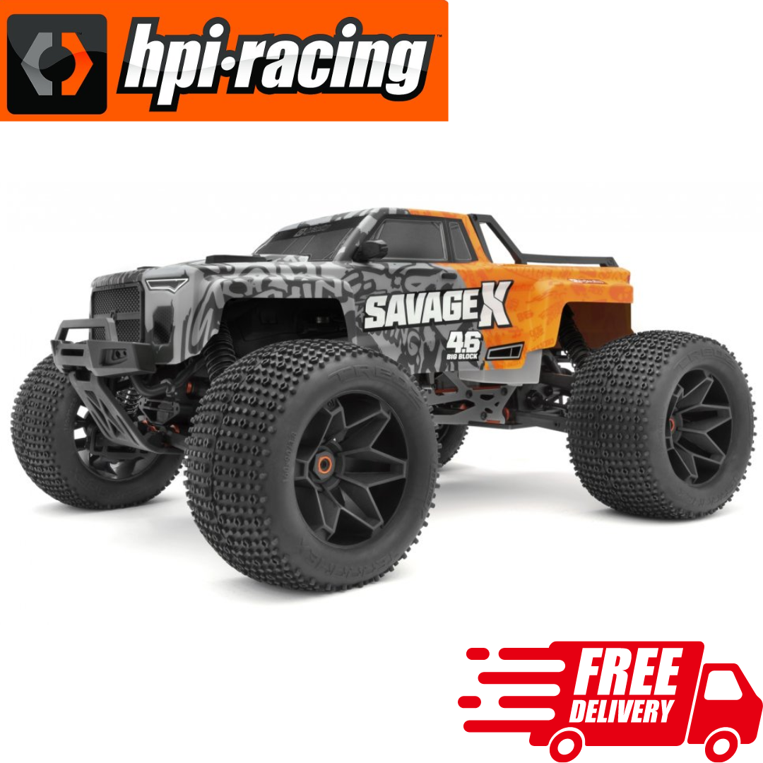 HPI Savage X 4.6 GT 6 1 8th 4WD Nitro Monster Truck RC Car Basher Naughty Boy RC