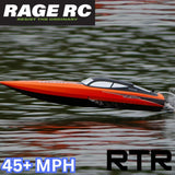 Rage RC Boat Velocity 900BL Deep Vee RTR 45+MPH