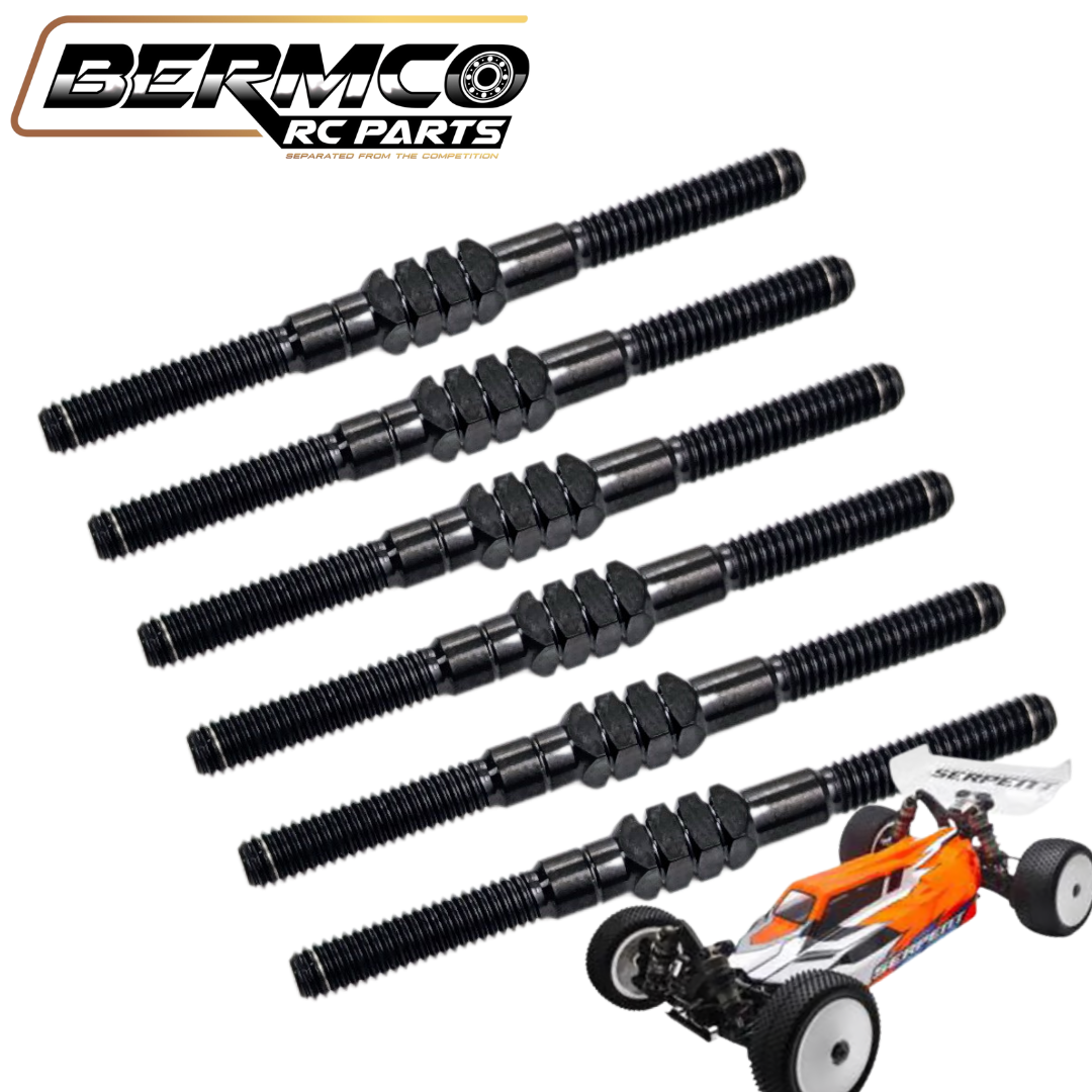 Bermco RC Parts BB Titanium Turnbuckle Kit 3.5mm Black
