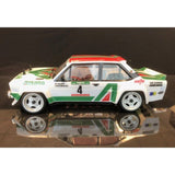 The Rally Legends EZRL2349 1/10 Fiat 131 Abarth Alitalia Clear Body + Decals