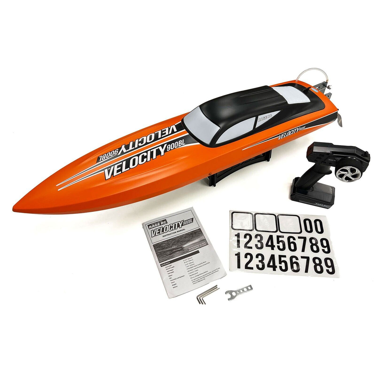 Rage RC Boat Velocity 900BL Deep Vee RTR 45+MPH – Naughty Boy RC