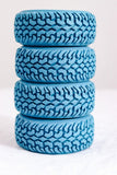 NBRC "Grips" 1/10 Car All Terrain Tires Blue, Red, Green