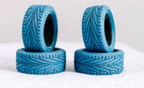 NBRC "Skids" 1/10 On-road RC Tire Set Blue, Green, Red (4)