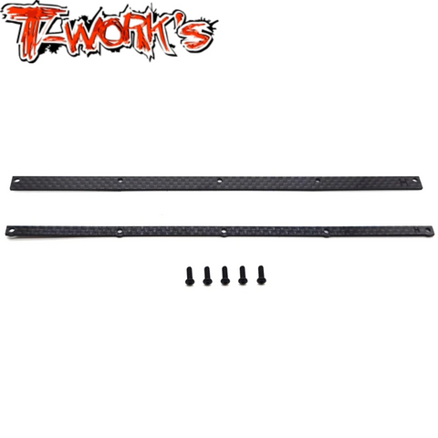 T-work's HB Hot Bodies Wing Wickerbill Set Graphite 1/8 Buggy/Truggy