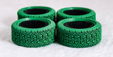 NBRC "Ridgs" 1/10 RC Car Tire Red, Blue, Green (4)