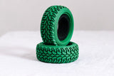 NBRC "Grips" 1/10 Car All Terrain Tires Blue, Red, Green