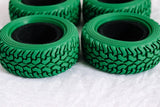 NBRC "Grips" 1/10 Car All Terrain Tires Blue, Red, Green
