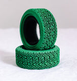 NBRC "Ridgs" 1/10 RC Car Tire Red, Blue, Green (4)