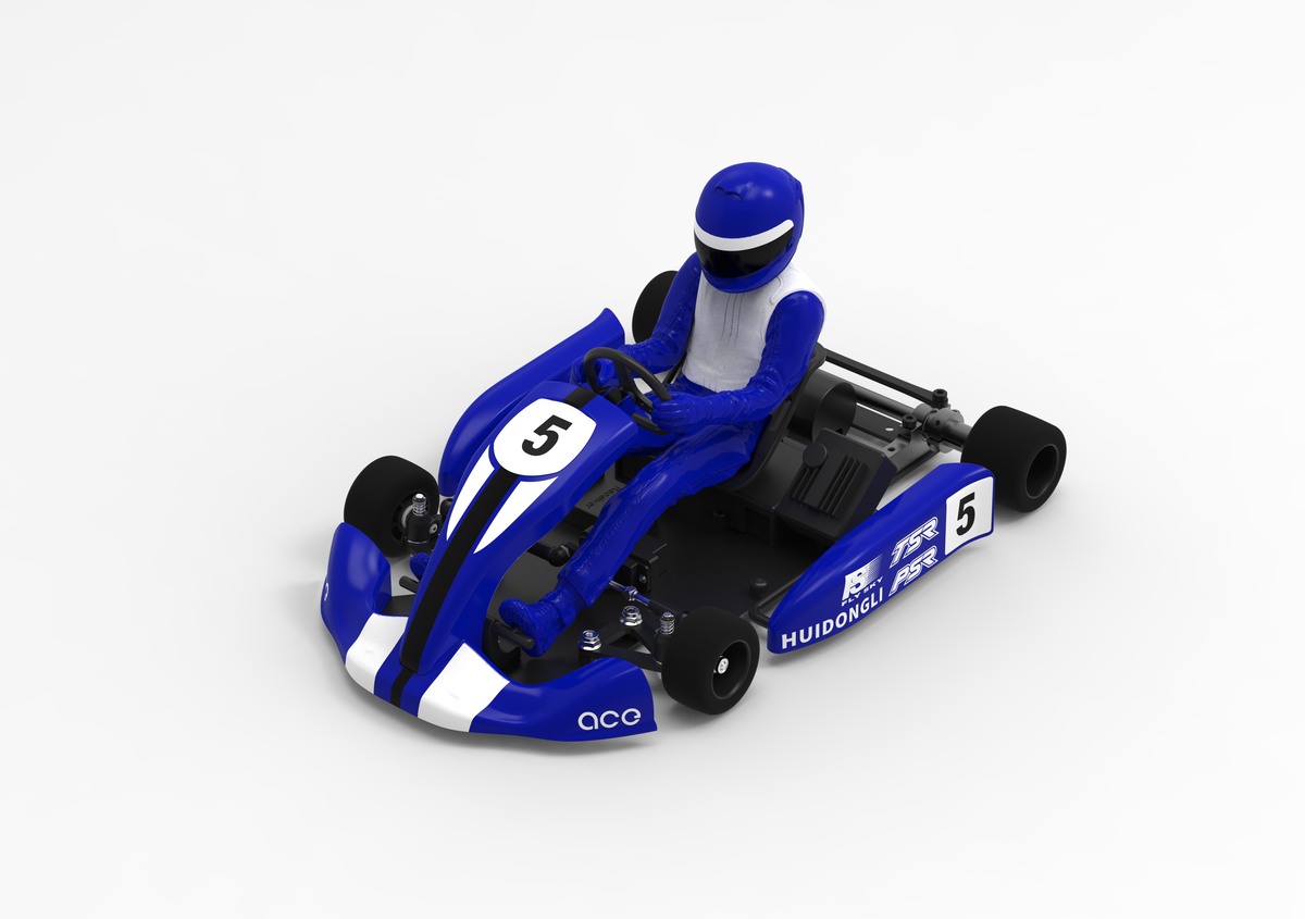 Team Saxo GK-200 1/8 RC Go Kart Kit ARTR Blue – Naughty Boy RC
