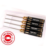 Naughty Boy RC Metric Ball End Hex Driver Set (4) 1.5, 2.0, 2.5, 3.0mm