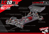LC Racing LC10B5 1/10 4WD Off-Road RC Car Buggy Kit (CENTER DIFFERENTIAL GEAR)