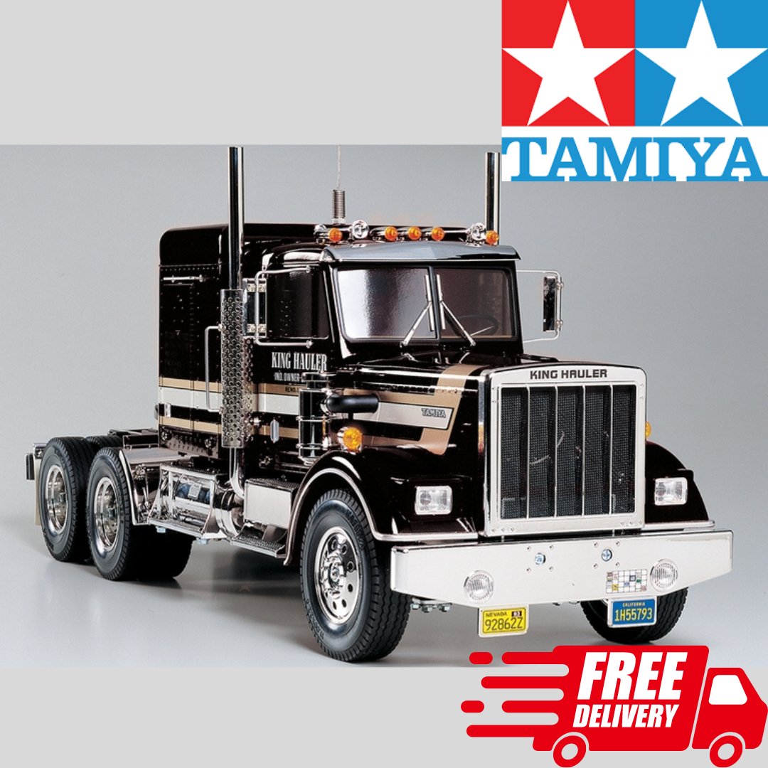 Tamiya 1/14 RC King Hauler Black Edition Kit Semi Truck Tractor Tamiya 1/14 RC King Hauler Black Edition Kit Semi Truck Tractor