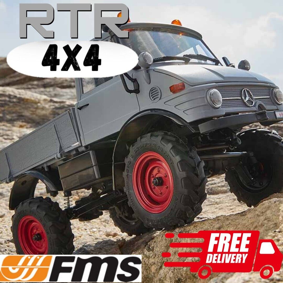 FMS FCX24 Mercedes-Benz Unimog 421 RTR 4x4 Truck Gray – Naughty Boy RC