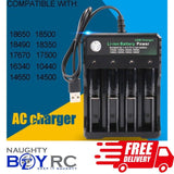 4 Slot 18650 Lithium Smart Quad Battery Charger