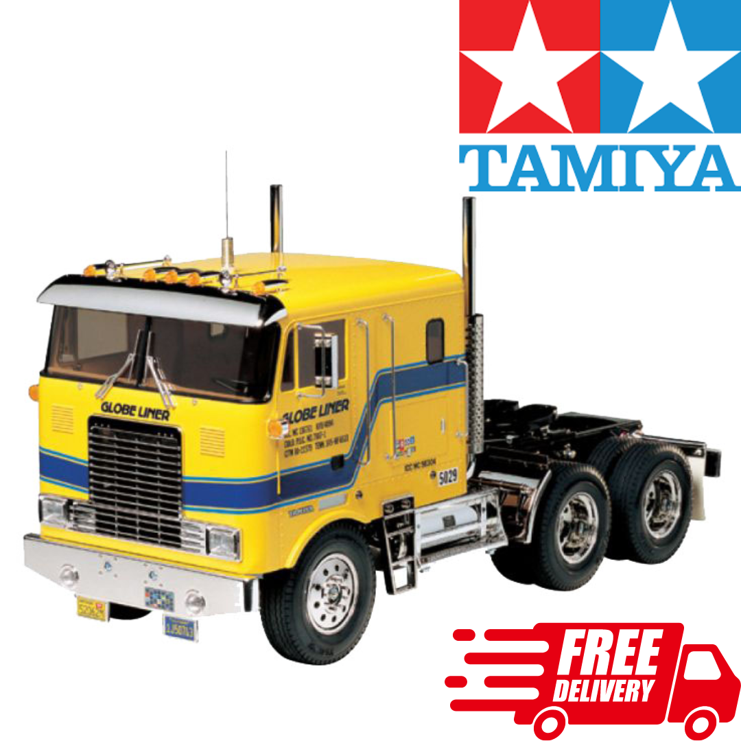 Tamiya 1 14 RC Globe Liner Semi Truck Kit Tractor Trailer Radio 2wd Naughty Boy RC