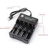 4 Slot 18650 Lithium Smart Quad Battery Charger