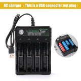 4 Slot 18650 Lithium Smart Quad Battery Charger