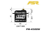 POWERSTAR PM-4500W New HV DC Digital Waterproof Servo Steering 1/10 1/8 RC Car