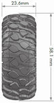 Louise CR-Rowdy 1.0" Crawler Tires 7mm Hex Super Soft Mounted (2)