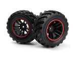 BlackZon BZN540326 Mounted Wheels Tires Red (2) Spryte