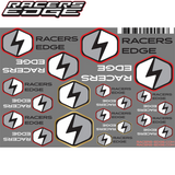 Racers Edge Sticker Set 6" x 4" Decal Sheet