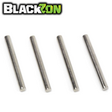 BlackZon BZN540450 Steering Posts (4) Vyper & Turbo, four metal cylindrical posts designed for radio control car parts in rc cars and rtr rc cars.