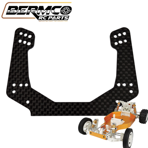 Bermco RC Parts 3mm Front Carbon Shock Tower Team Associated RC10