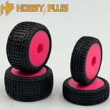 Hobby Plus HBP240143 Premounted Front & Rear Tires Pink (4) Speck B