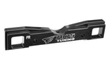 Team Corally C-00180-140 Aluminum Suspension Arm Mount PRO Front-Rear in black anodized aluminum designed as a durable rc car part for enhanced suspension performance.