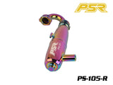 POWERSTAR PS-105-R 1/8 GT On-Road Exhaust Pipe (EFRA 2201) Rainbow Plating