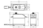 Savox SAVB08KG Budget Analog Servo Standard Size Metal Gears