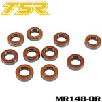 Team Saxo MR148-OR Bearing 8x14x4mm (10)