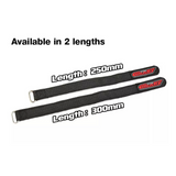 Team Corally C-50535 Pro Battery Straps 300x20mm Silicone Anti-Slip Black (2)