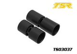 Team Saxo TS03037 Front + Rear Wheels GK-200 + Pro set featuring durable black RC car wheels designed for enhanced performance in radio control vehicles.
