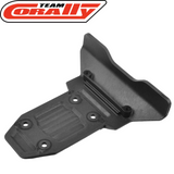 Team Corally C-00180-879 Rear Bumper with Integrated Skid Plate designed for durability and protection in radio control car parts and rc cars.