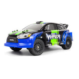BlackZon Vyper RX RC Rally Car RTR 1/14 4WD Blue/Green