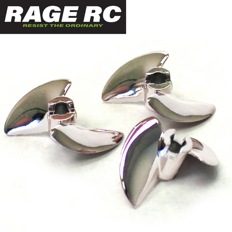 Rage RC RGRB1257 Zinc/Alum Alloy Propeller 3 SuperCat 700BL Velocity 800BL, 900BL