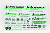 Louise LOULT3373G RC Sticker Sheet-Green 12x8"