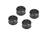 Louise LNHA481 6 Spoke Wheel Black 24mm ET-0mm