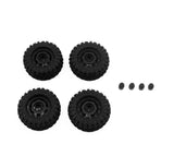 Hobby Plus HBP240443 Truck Wheel Mudder Tire Set Black