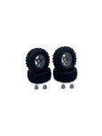 Hobby Plus HBP240525 1.2" Mudder Wheel Tire Set 60mm Grey