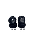 Hobby Plus HBP240525 1.2" Mudder Wheel Tire Set 60mm Grey