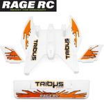 Rage RC RGR3106 Foam Parts Set with Orange Decals Tribus 250 EP