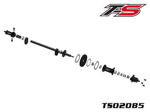 Team Saxo TS02085 GT-500-V2 Rear End Ball Differential Set