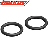 Team Corally C-00180-187 O-Ring Silicone 12x1mm (2) black silicone O-rings for radio control parts and rc car repair or maintenance.